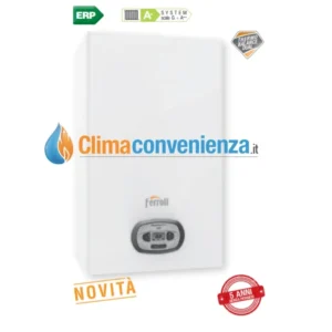 caldaia ferroli bluehelix pro rrt 32 c a condensazione metano o gpl completa di kit scarico fumi lox nox 0t3b3iwa novita