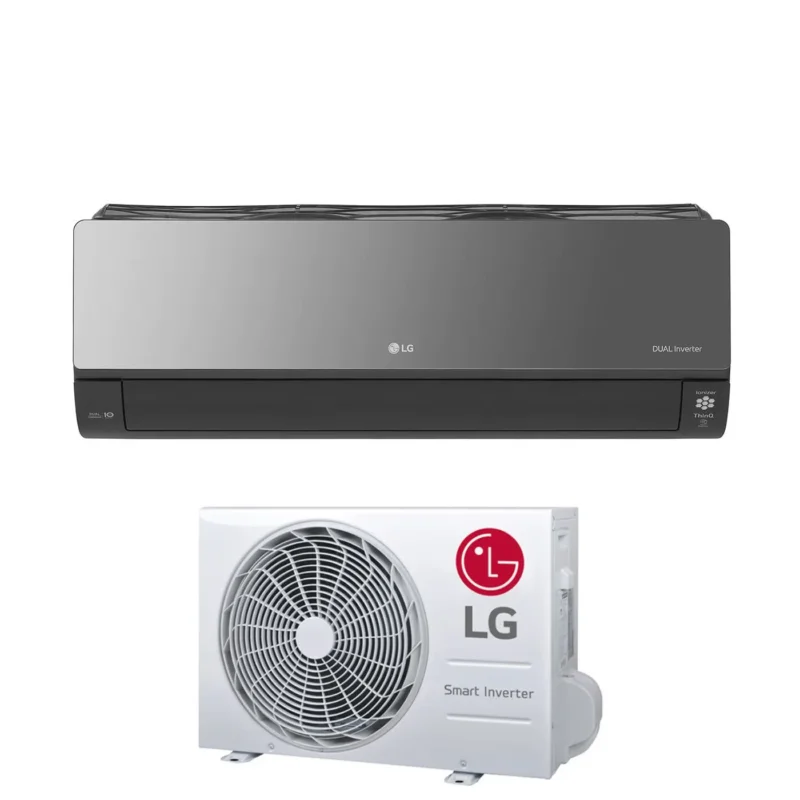 climatizzatore condizionatore lg inverter serie artcool mirror 18000 btu ac18bk r 32 wi fi integrato voice control a++ a+