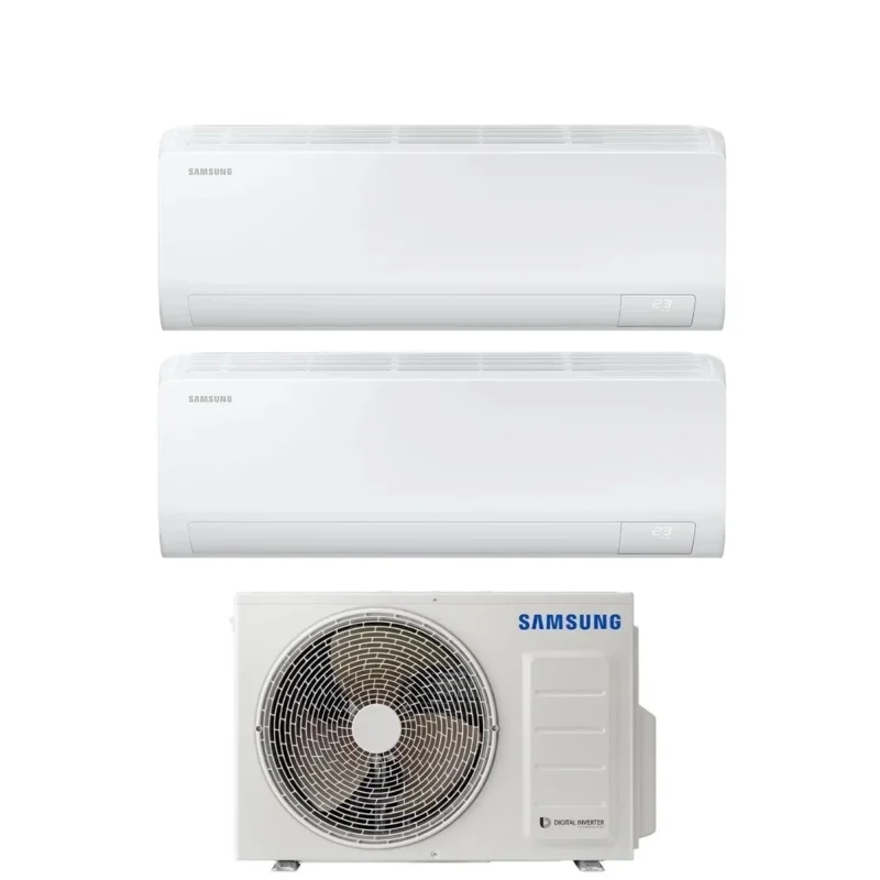 climatizzatore condizionatore samsung dual split inverter serie cebu 9_18 con aj050txj2kg r 32 wi fi integrato 9000_18000 novita