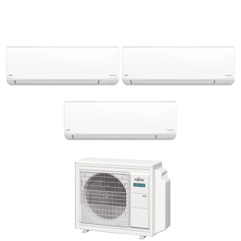 fujitsu condizionatore trial split fujitsu kj white 7714 con aoeg18kbca3 r 32 wi fi integrato
