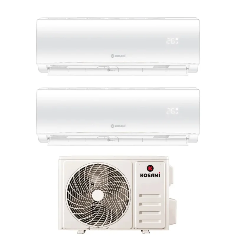 kosami condizionatore dual split kosami paros white 912 con 14 2 r 32 wi fi integrato