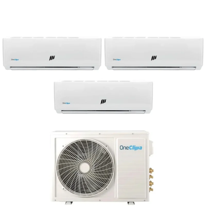 oneclima climatizzatore condizionatore oneclima trial split inverter serie pro 91218 con mlt27x3y24 r 32 wi fi optional 90001200018000