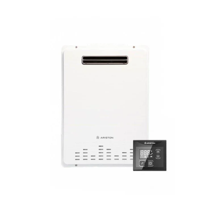 scaldabagno a gas ariston next evo x outdoor 22 eu metano 22 lt da esterno basso nox 7465