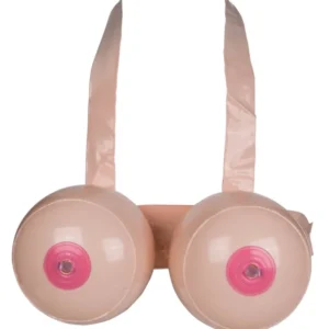 Jeu gonflable Boob battle pour adulte beige et rose