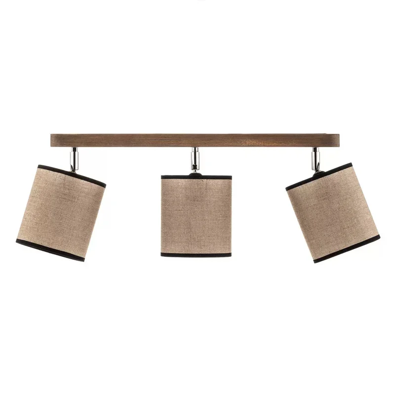 Euluna Deckenstrahler Tubo Deckenlampe Hängeleuchte Kiefernholz beige 3-flammig - 5904496510478