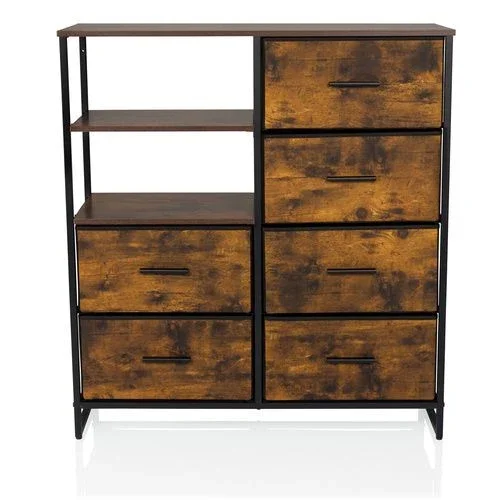 hjh LIVING RAGALA - Kommode Sideboard Schubladenkommode Möbel Räuchereiche - 4064323106272