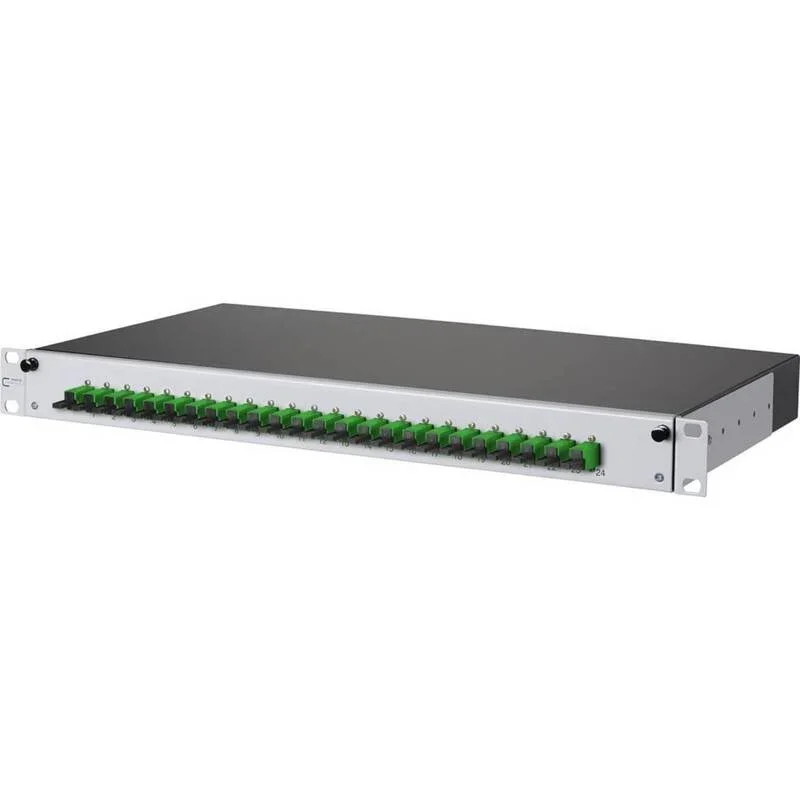 Metz Connect Spleissbox ausziehbar OpDATs.24E2000 24 Kupplungen E2000 grau 19 - 4250184156840