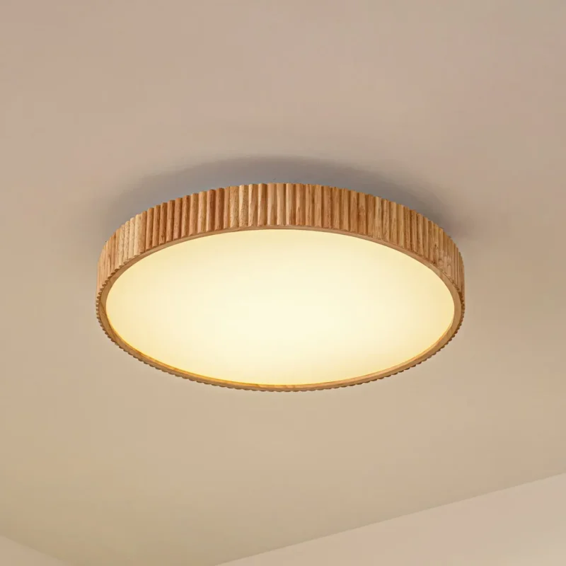 B-Ware Lindby Led Deckenleuchte Lampe Velua Weiß Holz Hell Cct ø 50 Cm Fernbedienung - 4255830903649
