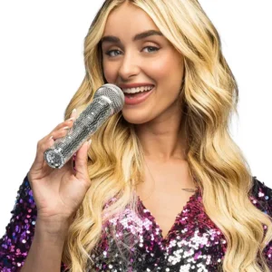 Micro disco à facettes pour adulte argenté