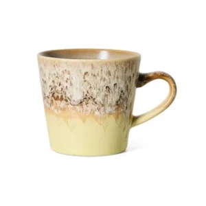 Mehrfarbiger HKliving 70s Ceramics Americano Mug aus glasiertem Steingut im charakteristischen Retro-Design