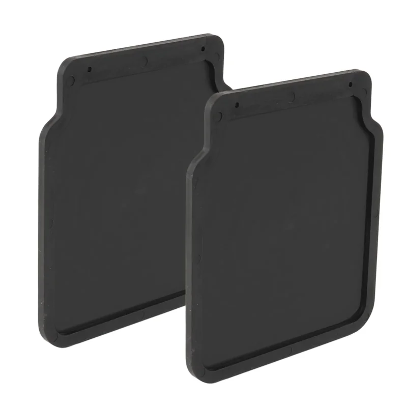 2x Schmutzfänger universal Gummi 23x20cm schwarz für Anhänger, Wohnwagen, Pkw – ProPlus