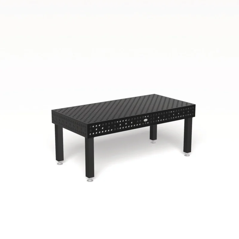 Produktansicht von Siegmund Schweißtisch 2000 x 1000 x 200 mm Professional Extreme 8.7 System 28 Plasmanitriert, Diagonalraster höhenverstellbar 550-900 mm