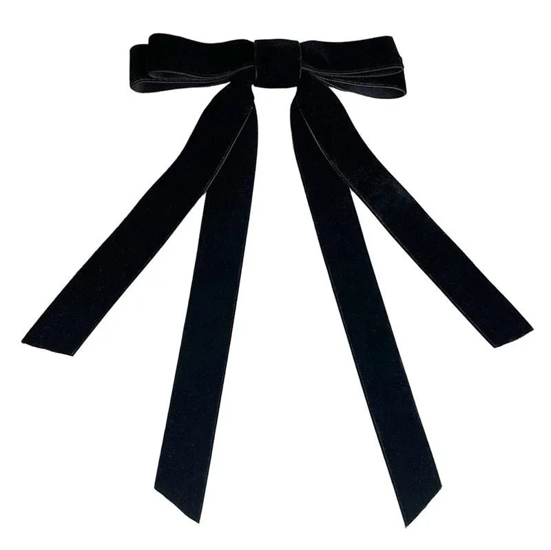 SOHO Vania Velvet Bow Hair Clip – Schwarz – Haaraccessoires | Fashiongirl