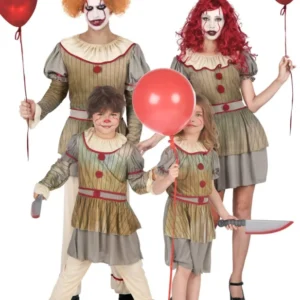 Gruseliges Familien Clown Kostüm