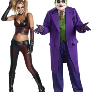 Joker & Harley Quinn Kostüm-Set für Paare