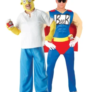 Homer Simpson™ und Beerman Paarkostüm für Erwachsene