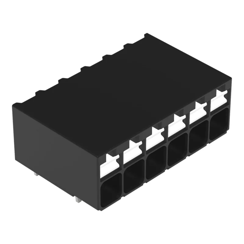 WAGO - Leiterplattenklemme THR-Leiterplattenklemme 2086-1206 Drücker,1,5mm²,sw − 144 Stück