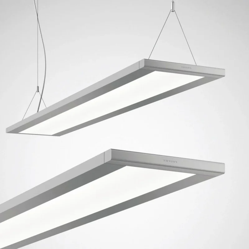 Trilux - Pendelleuchte LED - Hängeleuchte Luceos D/H2 #8233751 840, DALI, silber