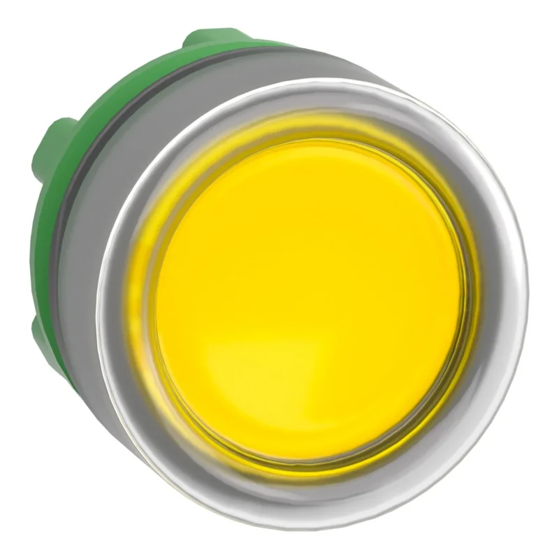 Schneider Electric - Frontelement für Drucktaster Leuchtdrucktaster ZB5AW583C0 gelb, 22mm, in grau
