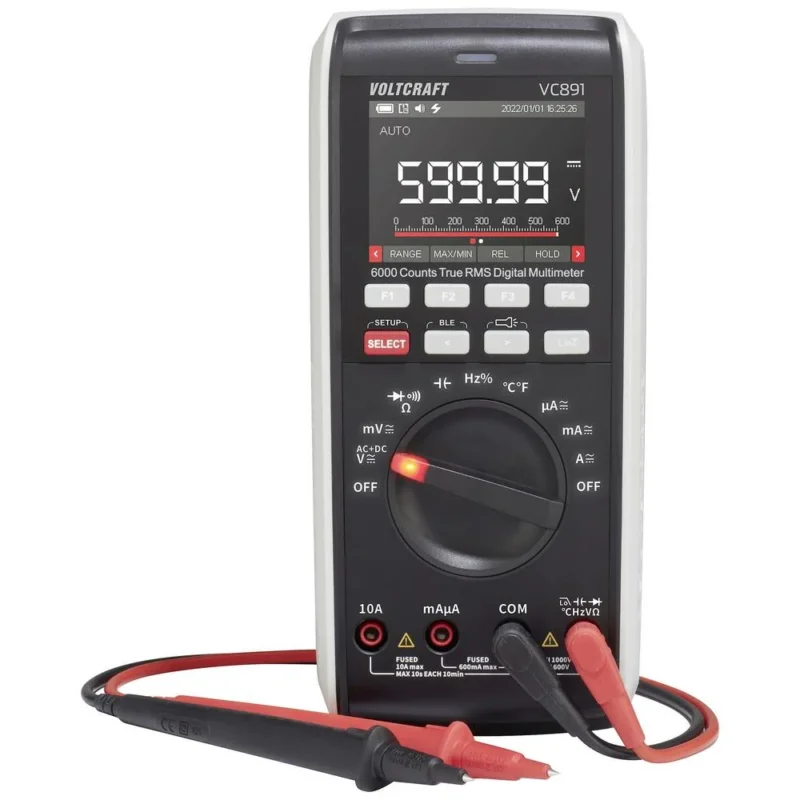 B-Ware Voltcraft Vc891 Hand Multimeter Digital Datenlogger Cat Iii 1000 V Cat Iv 6045